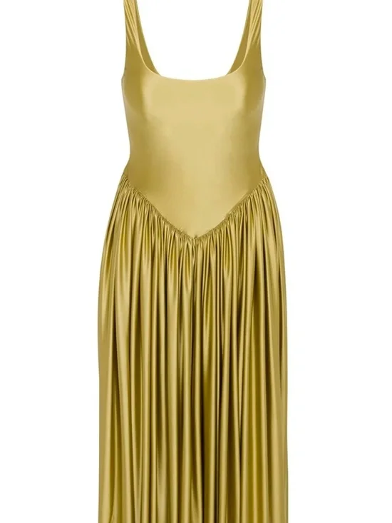 Delfi Collective 'Oriana' Dress in Olive - Picture 6 of 6